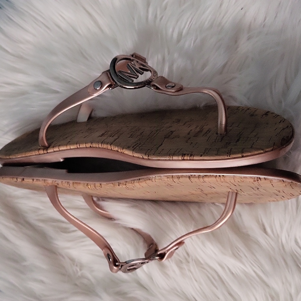 Michael Kors jelly Flip-Flops rose gold - Picture 2 of 5